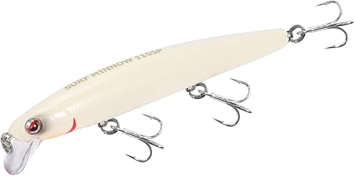 Miniatura 21 de LITTMA Señuelos de pesca de surf de California Señuelos de pesca de agua salada Jerkbait Crankbait Surf Minnow 110 - Sardina metálica Super Glow