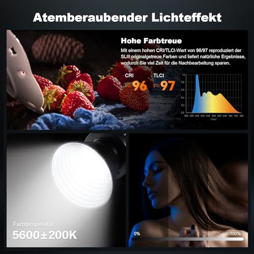 Ficha técnica Godox SL200III inalámbrico 2.4G Multi-Efectos de luz FX Montaje Bowens Fotográfica Regulable 5600K±200K Soporte para el Control de App Brillo - Fernando Cortés