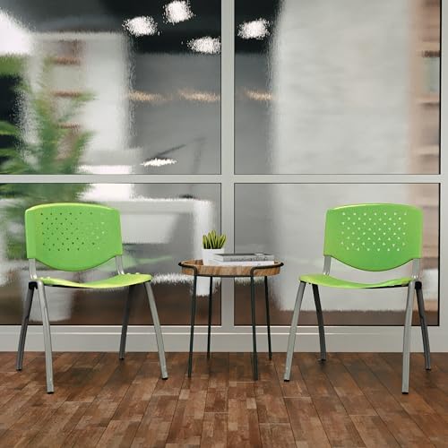 image for Flash Furniture HERCULES Series 880 lb. Capacity Green Plastic Stack C