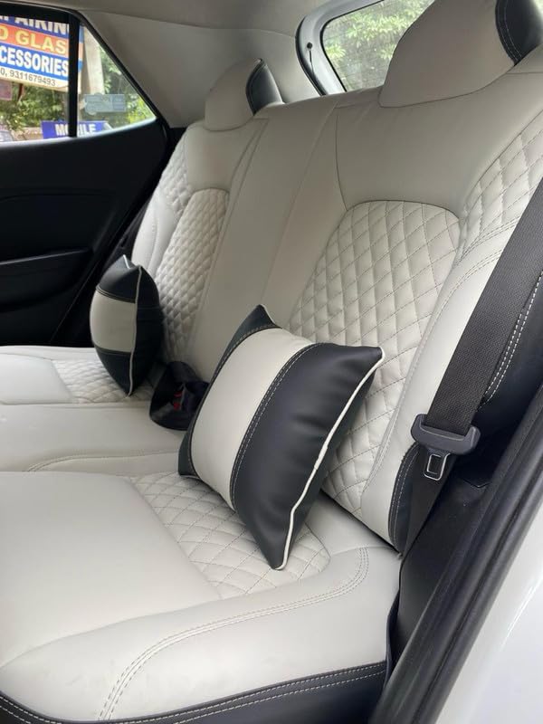 Image of PU Leather Premium Series Igreyy-Black Car Seat Cover Compatible with Mahindra 3XO