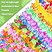 Hawaiian Leis for Luau Party, 48PCS Tropical Flower Lei for Summer Beach Birthday Themed Party, Hawaiian Party Supplies Decorations, Necklace Bracelet Headband Flowers Leis