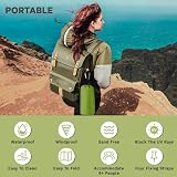 Brovamo Stranddecke Sandfrei, Outdoor Decke Ultraleicht Picknickdecke Wasserdicht 210 × 200cm Sand Campingdecke Wasserdicht Sandabweisend Zeltunterlage für den Wandern Campen - Grasgrün