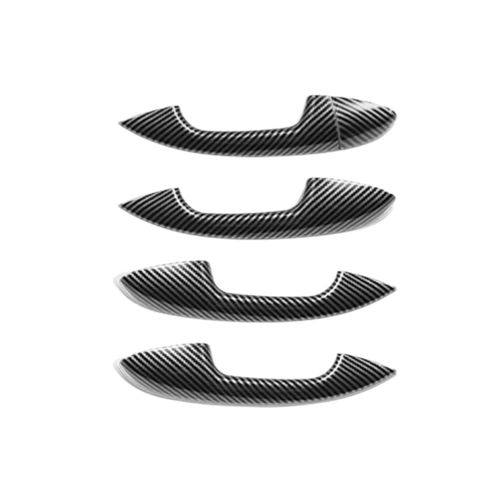 Zcxfdthf Carbon Style Rhd Door Handle Covers Part Compatible With Benz For W247 2020-2024 For W205 2015-2021 Car Door Handle Cover Trim Set Accessories(Carbon Style Rhd)