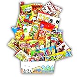 Dagashi Box from DagashiyaBox Pack 30 Count Japanese Snacks Individual Wrapped Gift Package Treats Mini Bar Assortments Japanes Party supplies food