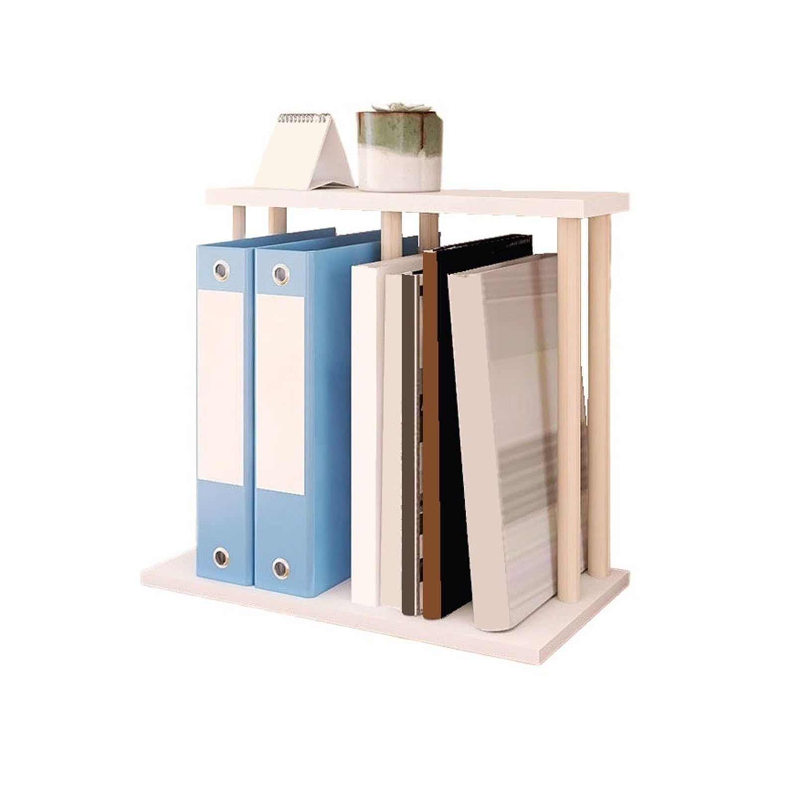 Cenz-888 Portable Bookshelf Multifunctional Desktop Bookshelf Document Rack Artificial Board Organizer Stand Storage Rack
