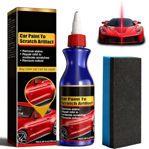Kit Efface Rayures Voiture - Kit de Polissage Carrosserie pour Rayures Profondes et Légères - Efface les Éraflures et les Rayures - Compatible Toutes Couleurs & Vernis - Modèle C