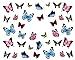 Produktbild EROSPA® Nailart Nail-Tattoo Schmetterlinge/Butterfly Motiv - Nagel Sticker - Aufkleber - 36 Motive - Selbstklebend