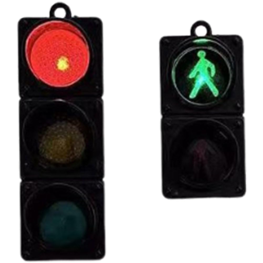 2 x mini magnesy sygnalizacyjne na lodówkę ze światłem 3D do białej tablicy biurowej