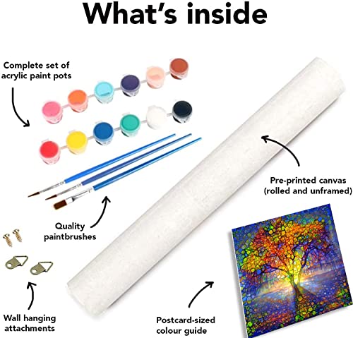 Ehzxuso Paint By Numbers For Adults Beginners And Kids,Tree Of Life Oil Painting Kit For Adults - Oil Painting Art Kit For Beginners And Children's Home Wall Decoration(16*20Inch) #TOP5