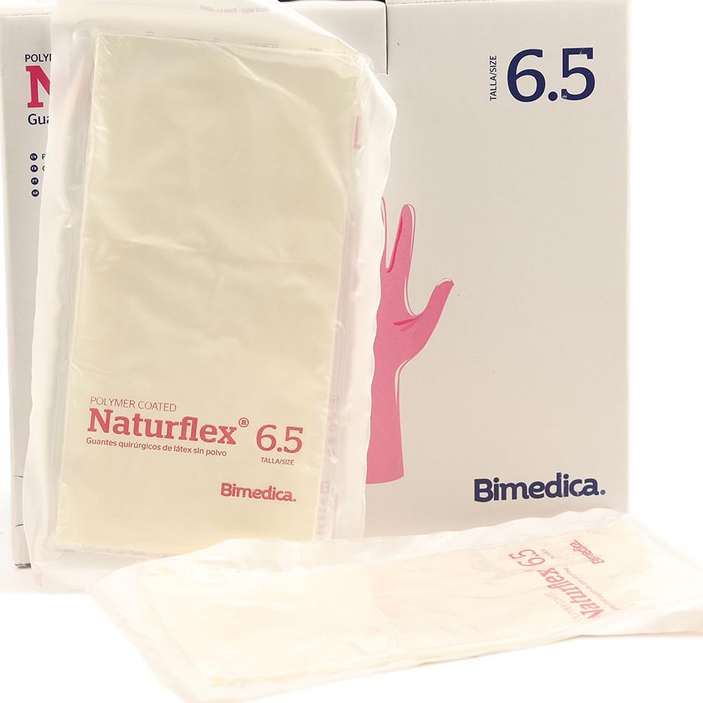 Guantes CIRUGIA NATURFLEX ESTERIL SIN Polvo 6 1/2 50 UDS BIMEDICA