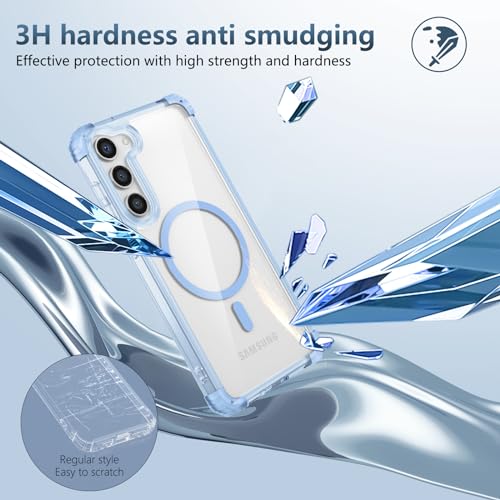 Funda magnética Samsung Galaxy S23 Plus delgada y transparente 4