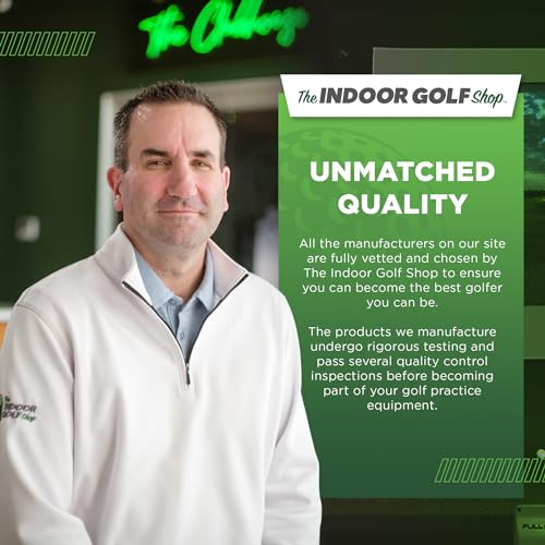 DIY Golf Simulator Enclosure - Easy-Setup Golf Simulators For Home Include SIGPRO Premium Screen, Enclosure Surround, Protective Foam Padding, and More - For Quality Golf Practice, 12’10” x 9’10” x 5’ - Thumbnail 7