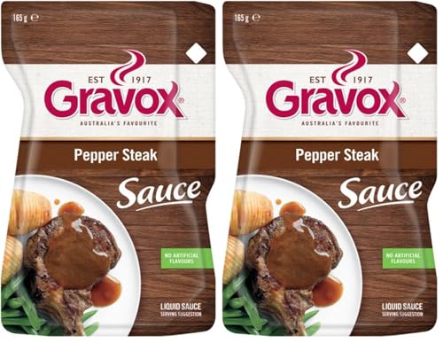 Gravox® Pepper Steak Sauce Liquid Pouch 165g (Pack of 2)