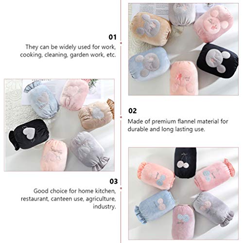 KESYOO Mangas de Manga de 2 Pares de Mangas de Manga Cobrem Protetores Com Elástico de Pulso de Pelú