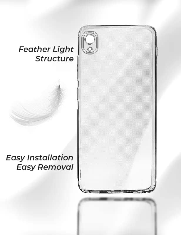 Image of Jkobi Back Case Cover for Vivo Y1s (Silicone Crystal Clear | Pure Camera Protection | Soft and Flexible for Charger and Headphone sockets | Shockproof Bumpers | Transparent)