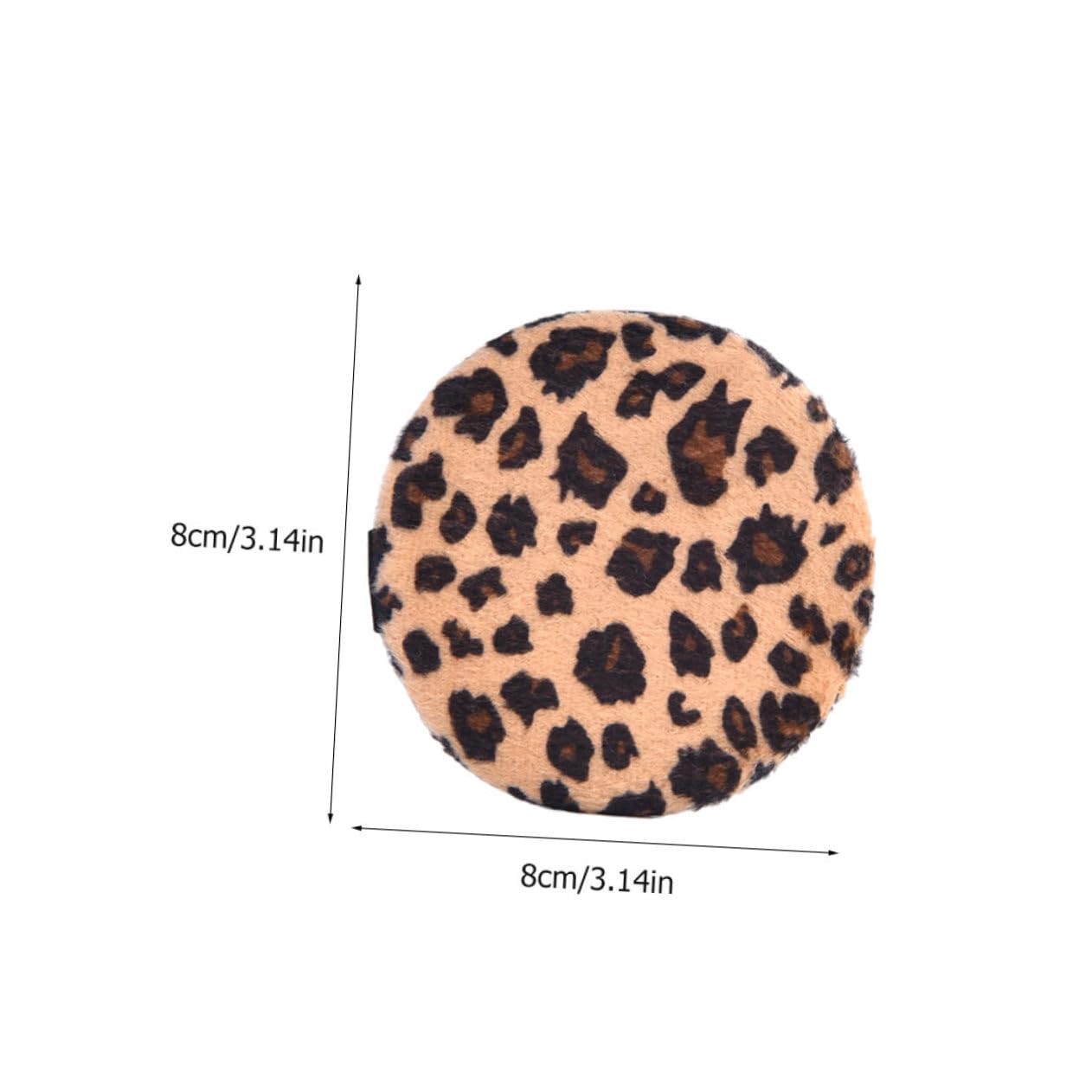 Didiseaon Pack of Soft Leopard Makeup Face Powder Gentle Comfortable for Women's Cosmetics Random