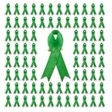 Paquete de 200 broches de solapa de cinta, elegantes broches de caridad, unisex, tela de seda, para difundir productos de promoción de concienciación, talla única, como se describe