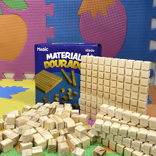 Material Dourado com 111 Peças - Ferramenta Educacional Completa
