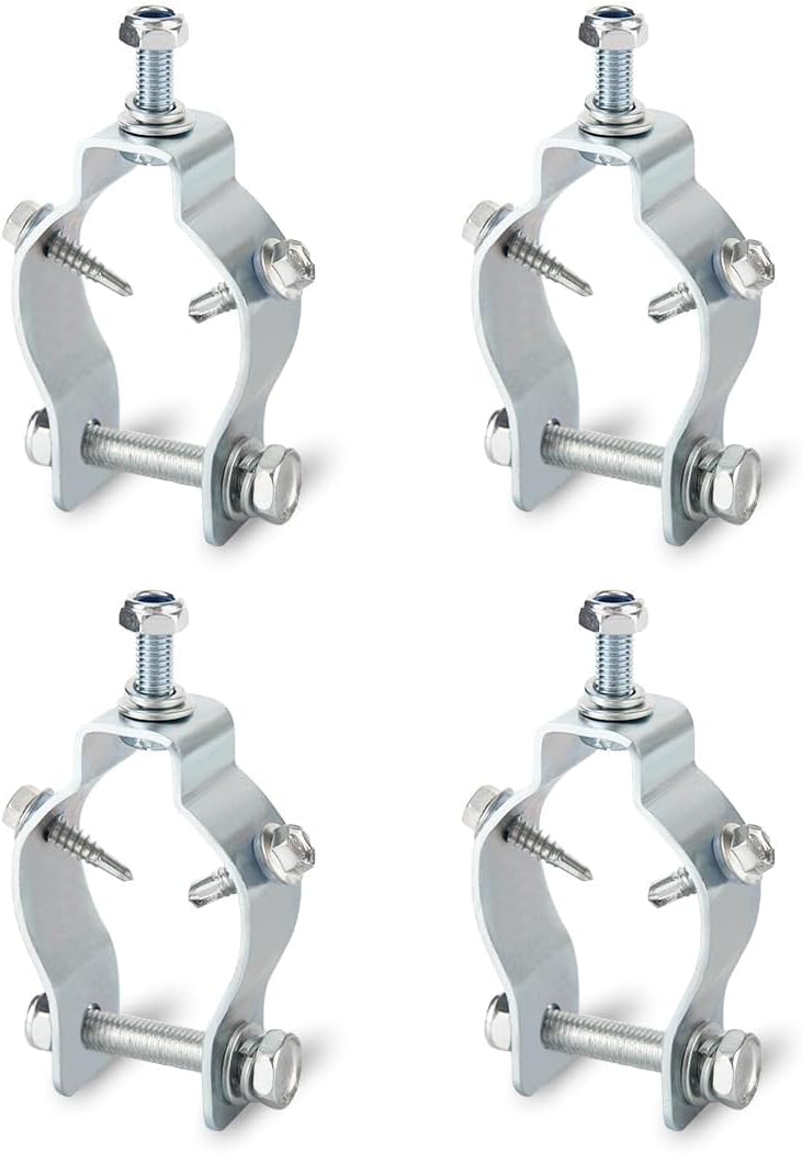 Universal Tube Gate Bracket Kit for Automatic Swing Gate Opener System,for 1.6-2" Diameter Tubes,Mounting Accessories, Easy Installation,2Pack,Compatible with Ghost Controls,Topens,Mighty Mule,JUJAING