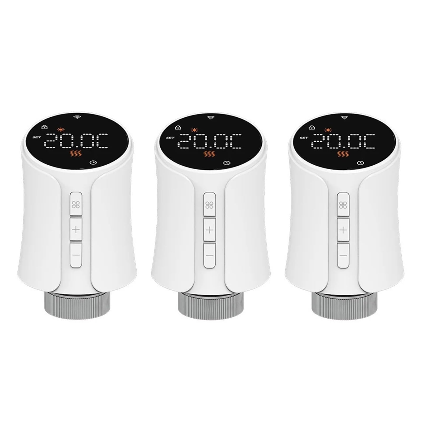 Tuya Smart WiFi/ZigBee Thermostatic Radiator Valve Heating Programmable Remote Temperature Controller(3pcs-wifi)