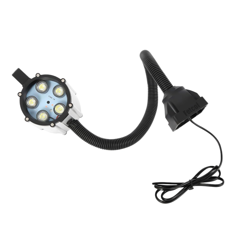 Lampada da lavoro a LED con collo di cigno flessibile, 220 V, 6500 K, per macchine utensili industriali e banchi da lavoro