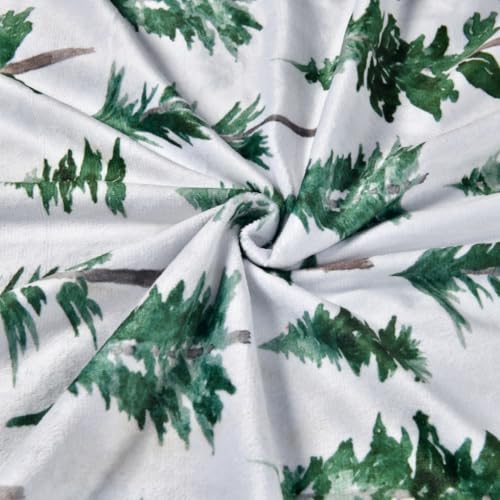 Image of Baby Blanket, Soft Minky Warm Blanket for Boy or Girl, Receiving blanket with Double Layer Dotted Backing for Newborns Nursery Stroller Toddlers Crib Bedding (30 x 40 Inch) Sunflower (Green Pine)