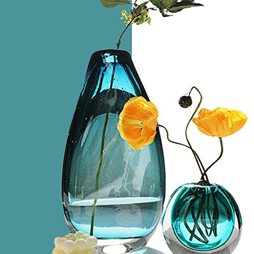 Vase pour fleurs minimaliste moderne en verre torsadé créatif - 4