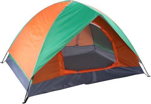 Miniatura 4 de Tienda de campaña de doble capa para 2 personas, impermeable, fácil de instalar, tela duradera, cobertura completa, a prueba de lluvia y rayos UV,