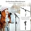ZOMON Microphone Stand, Tripod Boom Arm Floor Mic Stand Height Adjustable Heavy Duty for Singing Podcast for Blue Yeti Shure SM58 SM48 Samson Q2U #3
