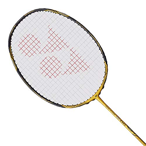 YONEX Voltirc 10 DG Badminton Racket (Gold)(3UG5)(Strung with BG65 @ 24lbs)