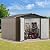 DWVO 10x8ft Metal Outdoor Storage Shed, Waterproof Tool Shed Heavy-Duty Storage Unit with Lockable Door and Vents, Ideal for Bicycles, Tools, Lawnmowers, Backyards, Patios, Lawns - Brown