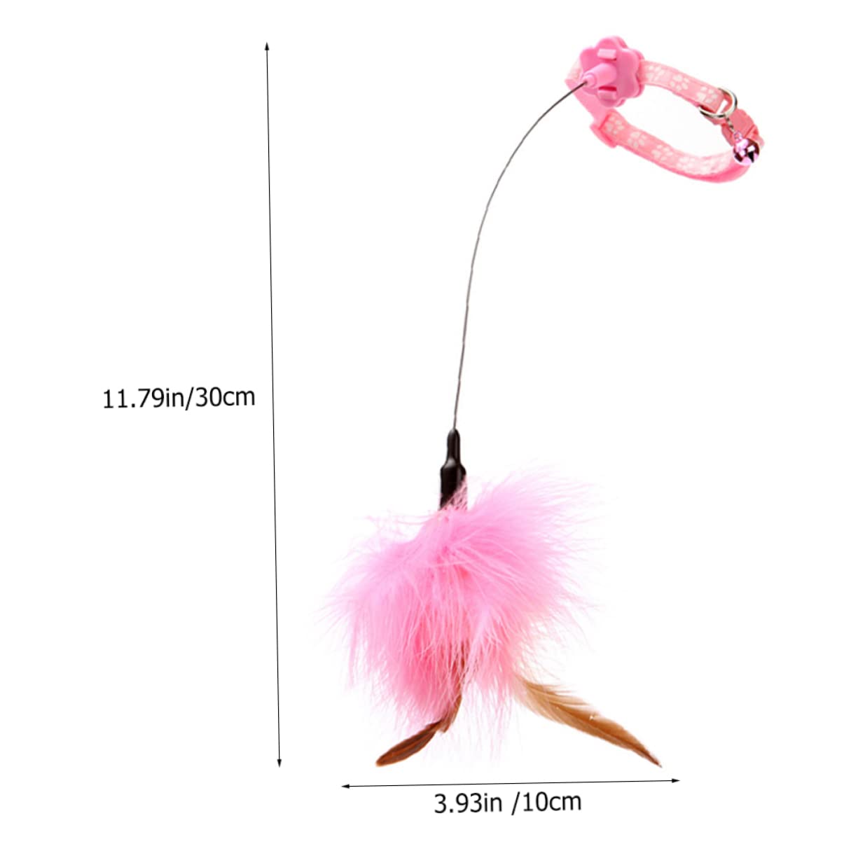 Milisten 2pièces Jouets Interactifs pour Chats avec Plumes Canne à Jouer pour Instinct De Chasse des Félins Idéale pour Jeu Intérieur