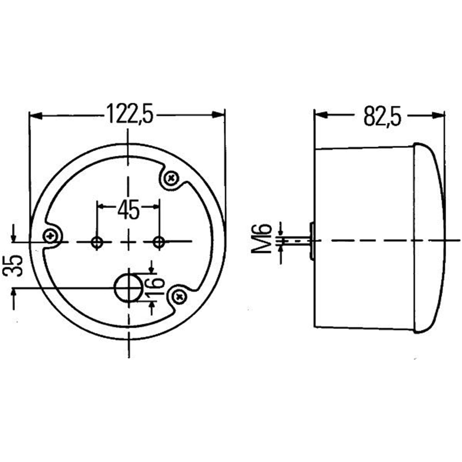 HELLA 2SB 964 169-537 Luce posteriore - 12/24V - Montaggio, esterno/ Montaggio, interno - Colore diffusore luce: rosso - Sx/Dx
