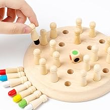 Wooden Memory Match Stick Chess Game Set – Funny Block Board Game (Memory Chess)