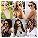 SOJOS Trendy Polarized Sunglasses For Women Retro Womens Oversized Square Cat Eye Sun Glasses UV Protection SJ2206 Black Frame/Grey Grading Lens