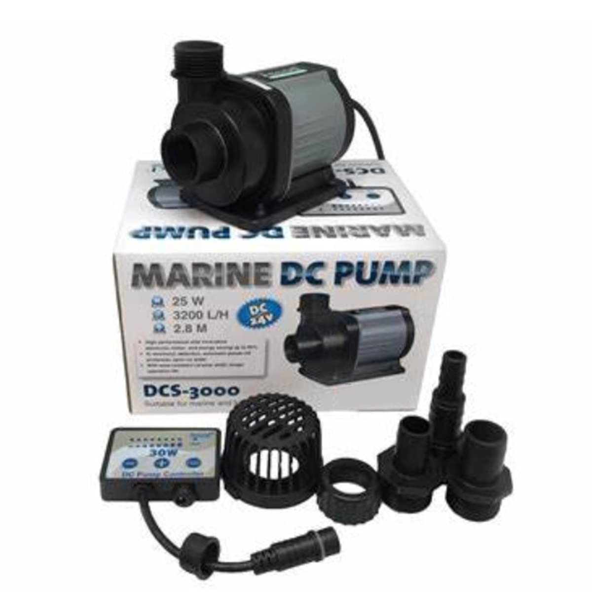 Submersible Sump Pump Aquarium Fish Tank Remote Adjustable Sump Return Water Pump Inverter Submersible Transfer Pump (Color : DCS3000)