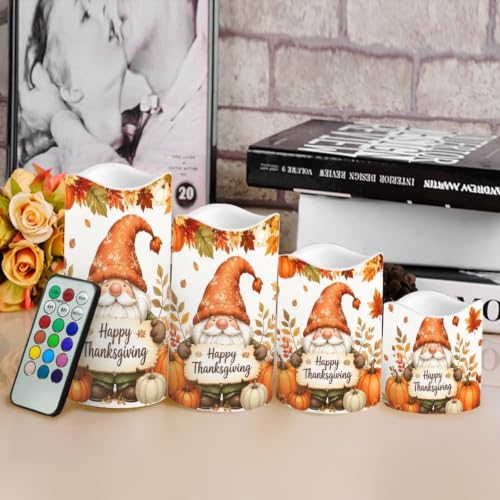 Image of Cardinal Christmas Electric Flameless Candles Set of 4 | Xmas Poinsettia Flameless Candle Set with Timer, Battery Operated, Fake Candles for Living Room, Table Centerpieces