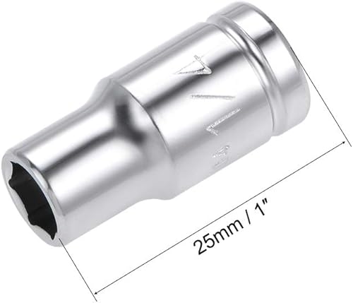 Miniatura 2 de uxcell 4 piezas de 14 pulgadas 14 pulgadas 6 puntos poco profundo zócalo, Cr-V