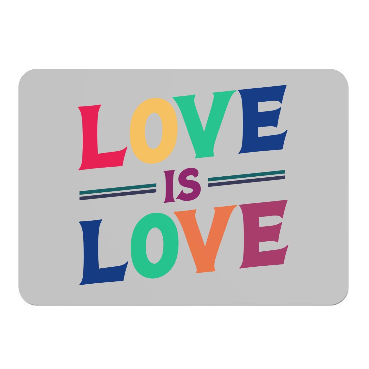 Napperons souples LGBTQ+ cadeau idéal crémaillère | Lot de 4 sets de table en liège 39,5 cm