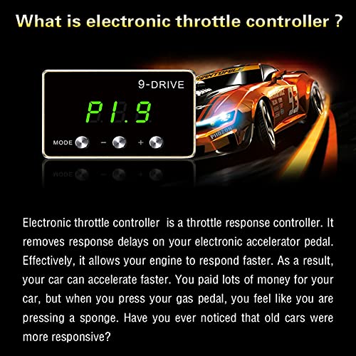 Throttle Response Controller,9 Drive 9-Mode Universal Electronic Throttle Controller For Dodge Maserati Chrysler Jeep(807)