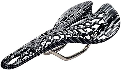 1PC Bike Saddle,Road MTB Carbon Fiber Breathable Spider Soft Hollow Carbon Fiber Bicycle Accessories Saddle Seat,Most Comfortable Bike Seat for Men