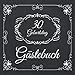Produktbild 30. Geburtstag Gästebuch: 30 Jahre Edel nostalgisch Album Buch - Geschenkidee Zum Eintragen und zum Ausfüllen von Glückwünschen für das ... Motiv: Schwarz Weiß Vintage Ornamente