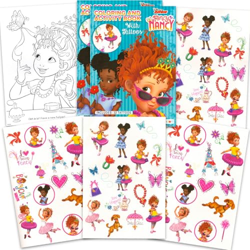 Fancy Nancy Tattoos Party Favors Set - 60+ Temporary Tattoos