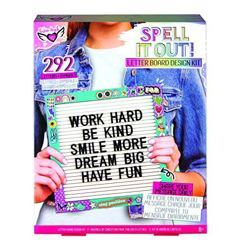 Fashion Angels Spell It Out! Letterboard Design Kit 12473 Felt Letterboard Set, Multicolor