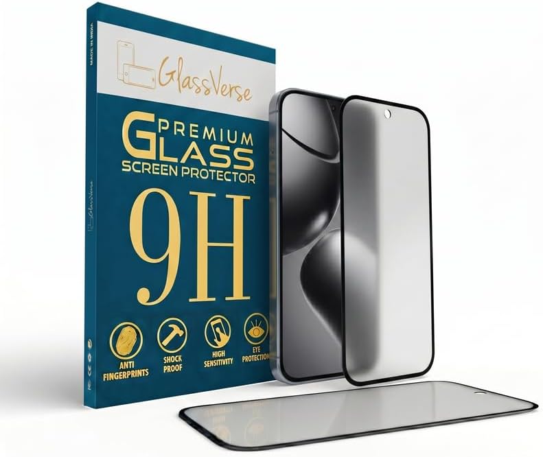 GlassVerse D+ Matte Tempered Glass With 18H Hardness For Xiaomi 14T (PACK OF 1) with Free Installation Kit Full screen Coverage - 6.67 inch