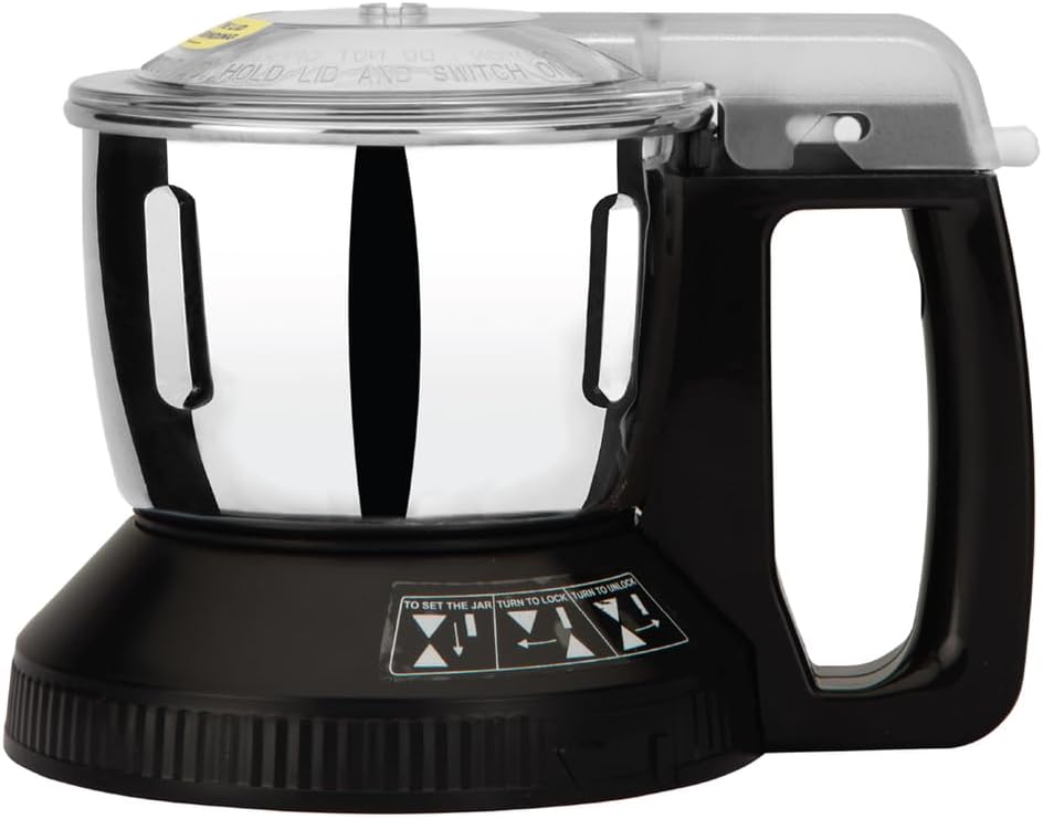 AC-310MA 600 ML Multi Jar Steel with Safety Lock (Black) (Suitable for MX Series Models AC560, AC555, AC460, AC400, AC360, AC350, AC310, AC300, AC250, AC220, AC210)