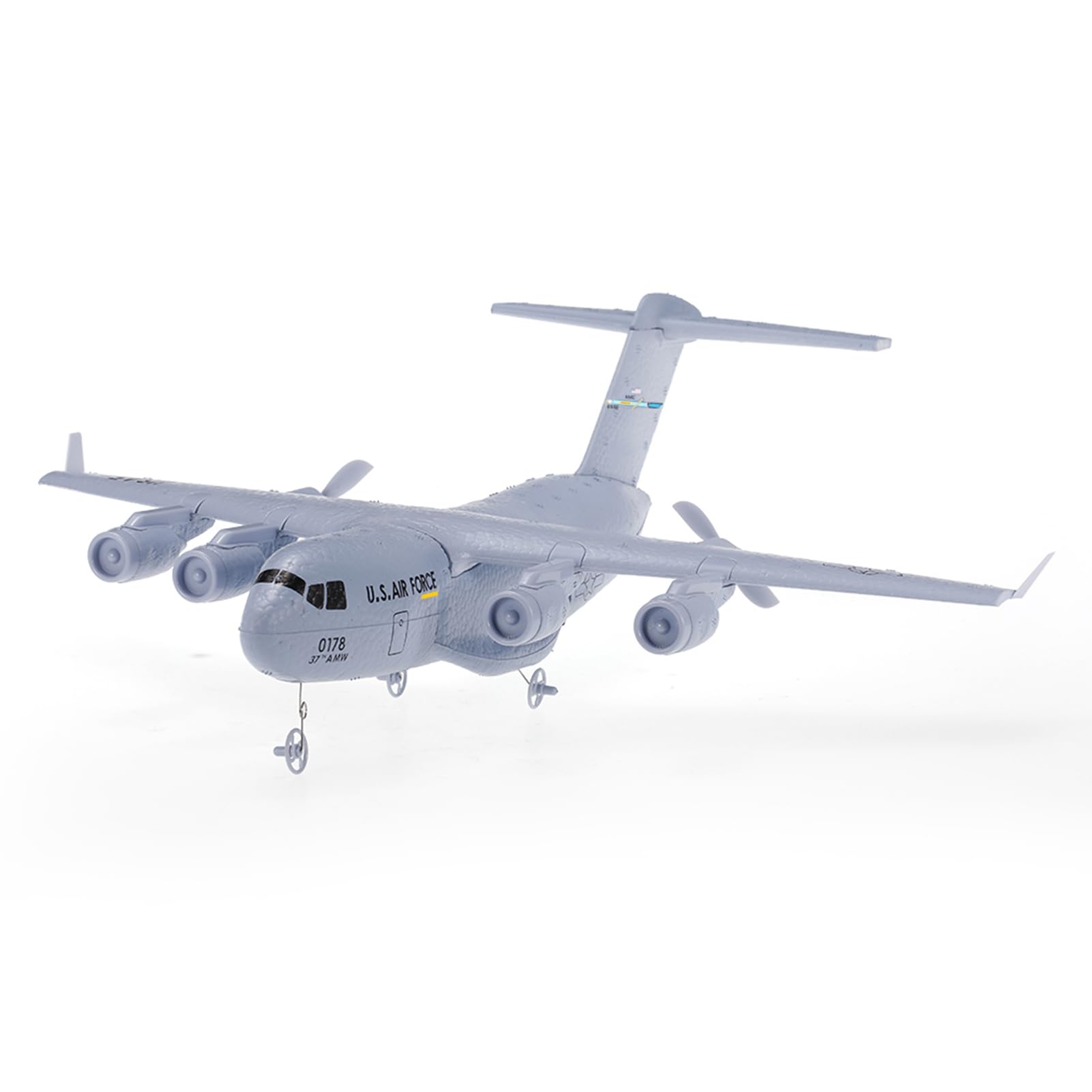 HUIOP C-17 Avión RC 373 mm de envergadura 2,4 GHz 2 Canales Avión de Transporte EPP con giroscopio RTF RC de ala Fija,Drone RC