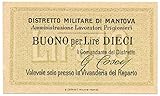 Certificato di attribuzione e provenienza: Tutti i nostri biglietti vengono esaminati da un esperto che emette un certificato digitale che ne descrive le caratteristiche fondamentali e indica il preciso stato di conservazione, descrivendo dettagliatamente qualsiasi imperfezione. Un ulteriore certificato cartaceo viene fornito per biglietti di almeno 20€.