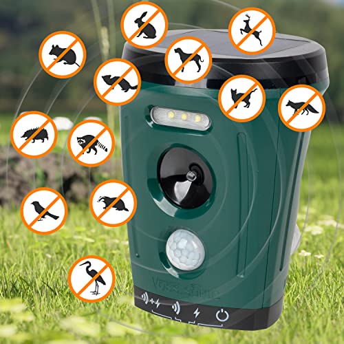 VOSS.sonic „360 Fusion“ - 360 Grad Ultraschall Katzenschreck, Marderschreck, Outdoor-Tiervertreiber gegen Marder, Katzen, Hunde, Reiher, Waschbären