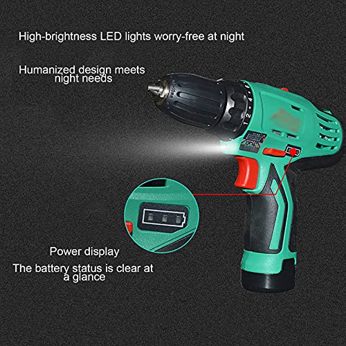 Spacmirrors Akkuschrauber Bohrmaschine Haushalt Lithium-Elektroschrauber Handbohrmaschine High-Brightness-LED-Licht… – Bild 8